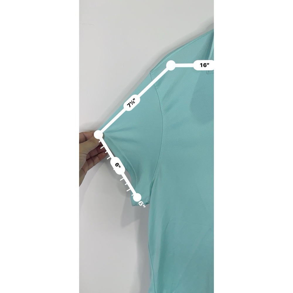 Columbia Performance Fishing Gear Women's Short Sleeve Teal Polo Shirt Size XXL - Picture 9 of 11